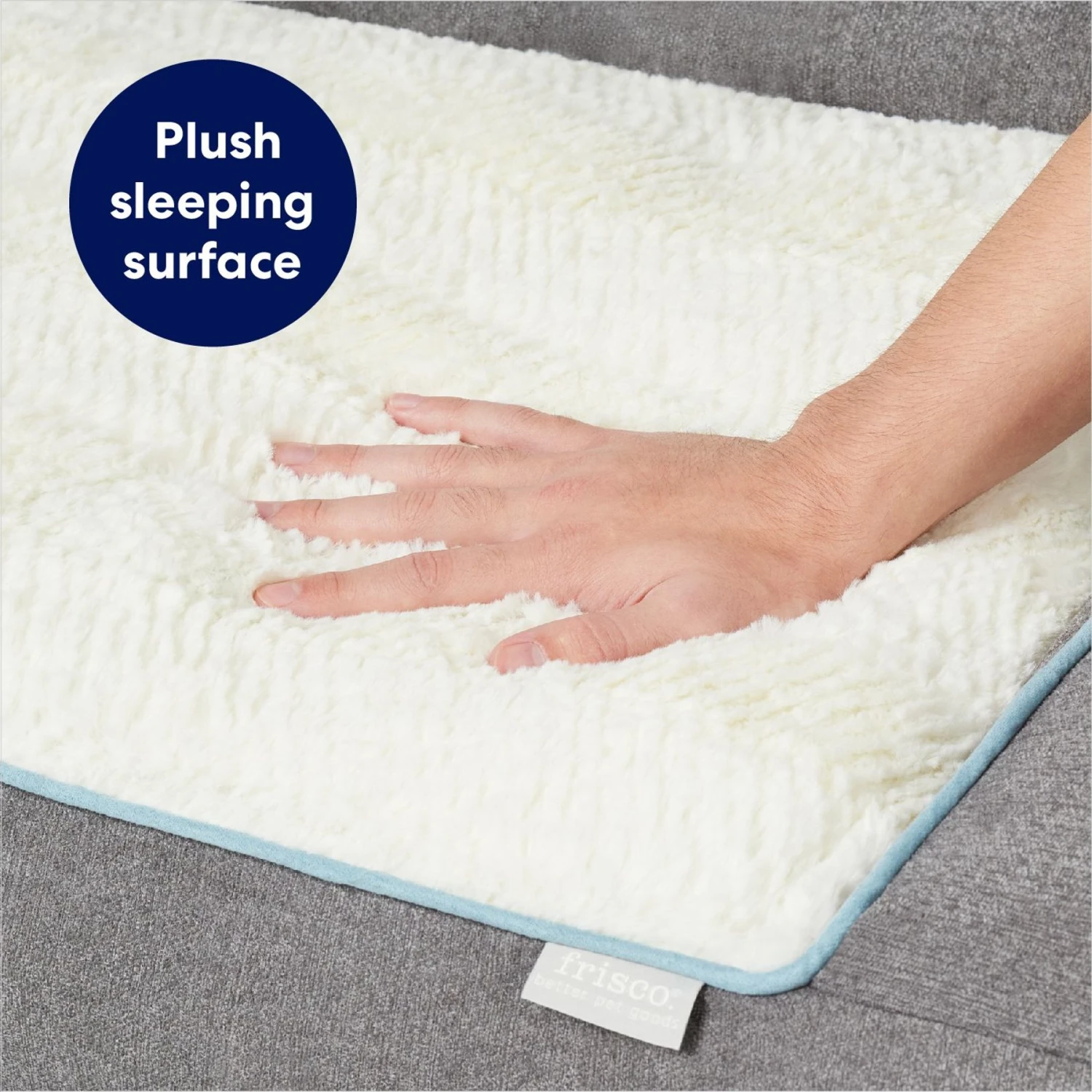 Frisco Plush Orthopedic Bolster Dog Bed W/Removable Cover - Image 4