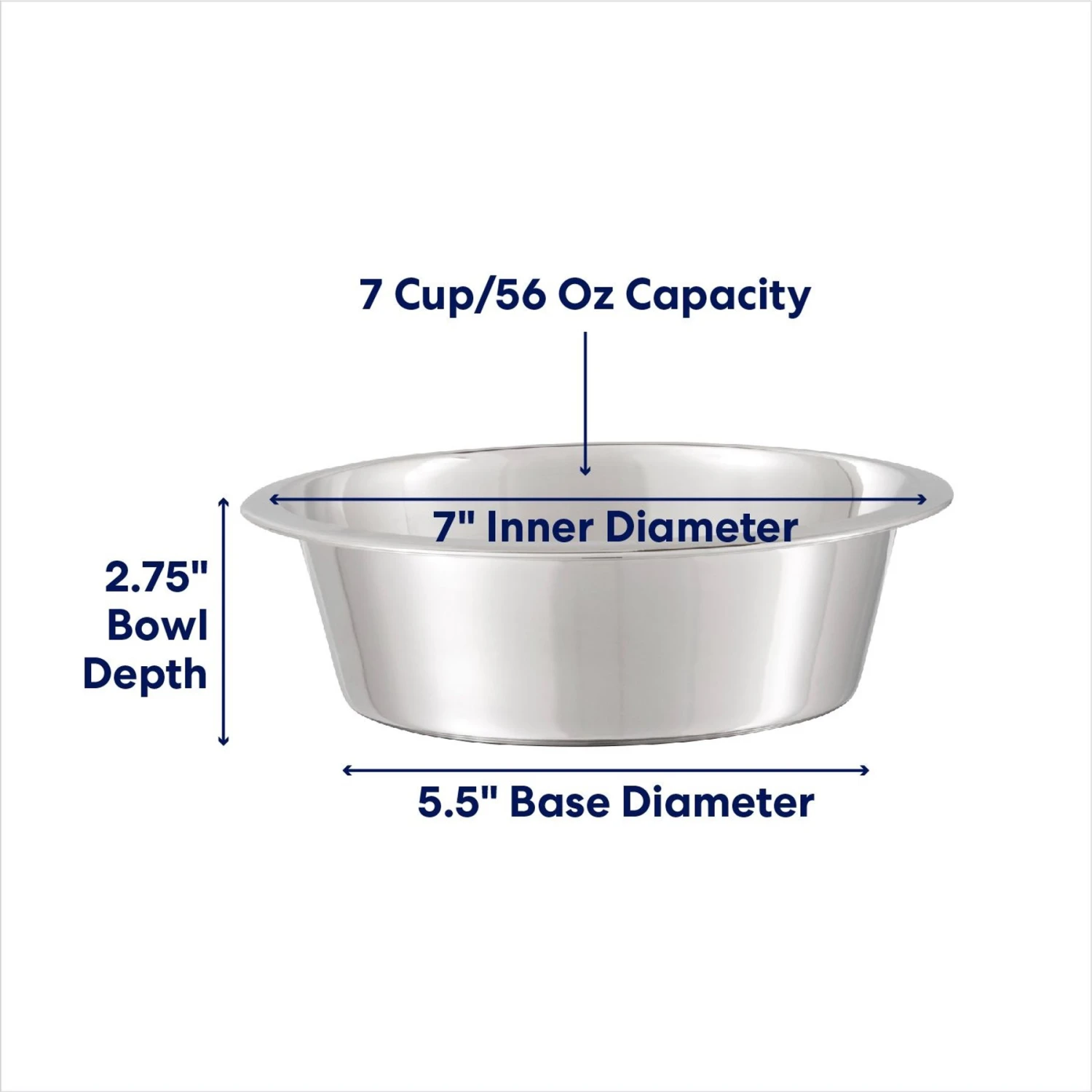 Frisco Stainless Steel Dog & Cat Bowl - Image 2
