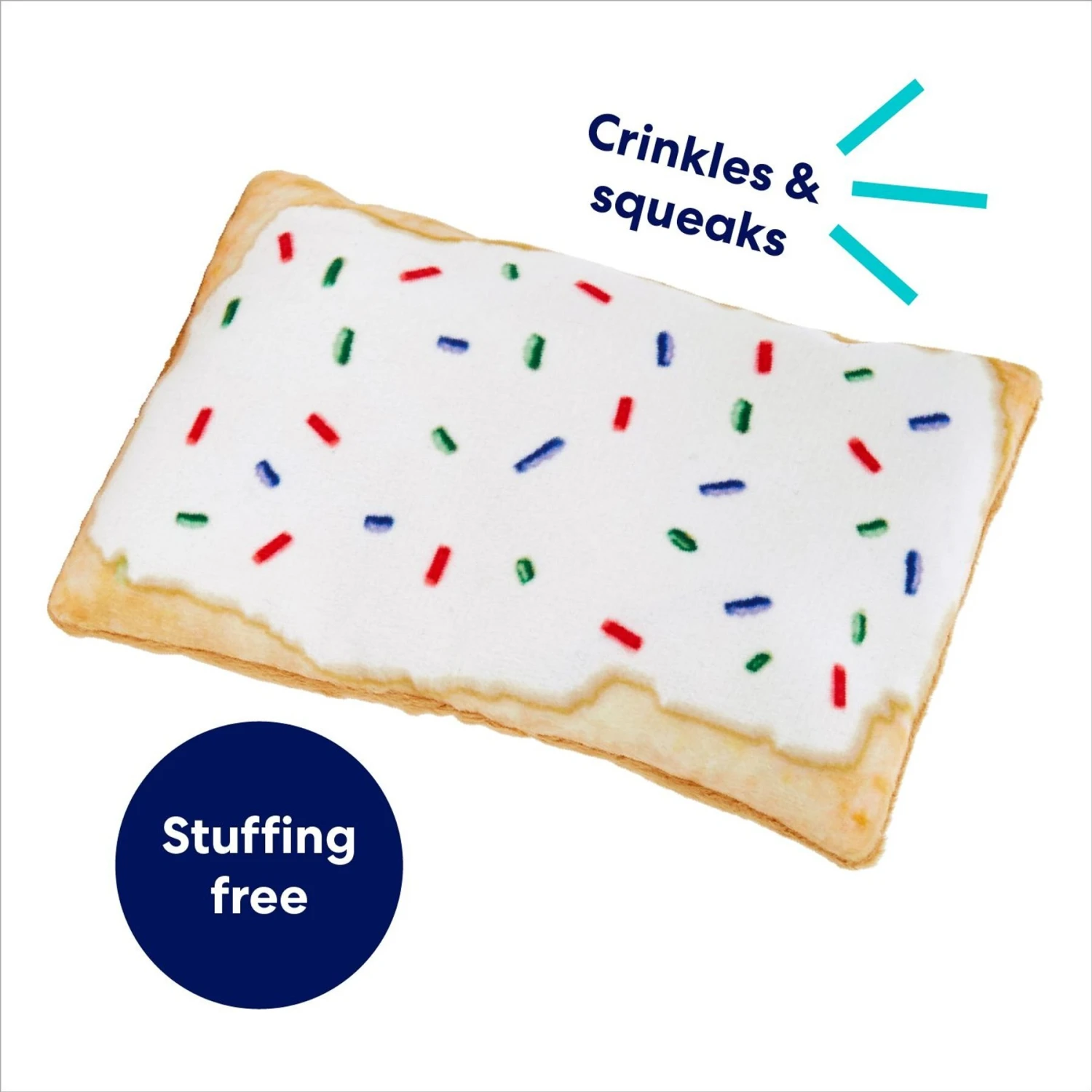 Frisco Frosted Pastry Stuffing-Free Flat Plush Squeaky Dog Toy - Image 3