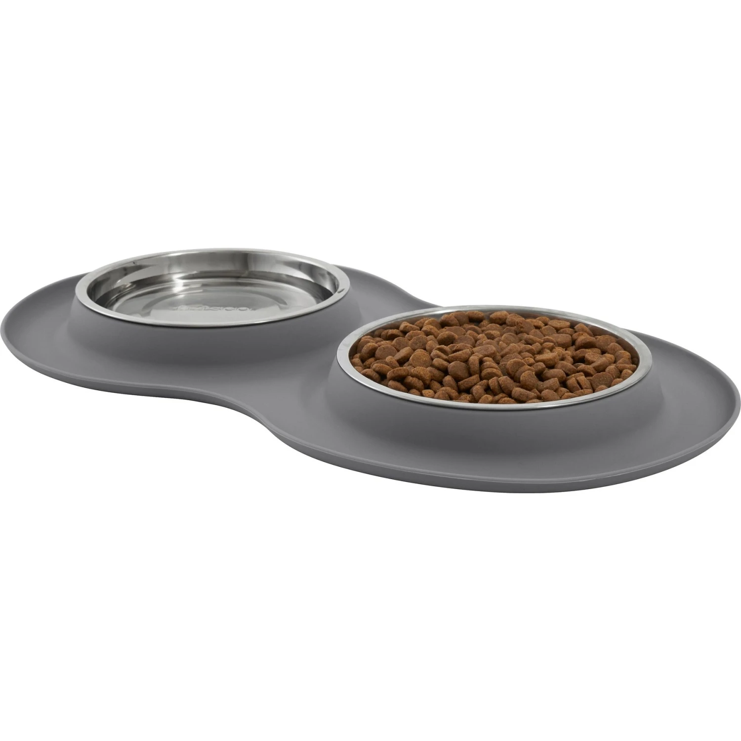 Frisco Double Stainless Steel Pet Bowl With Silicone Mat - Image 3