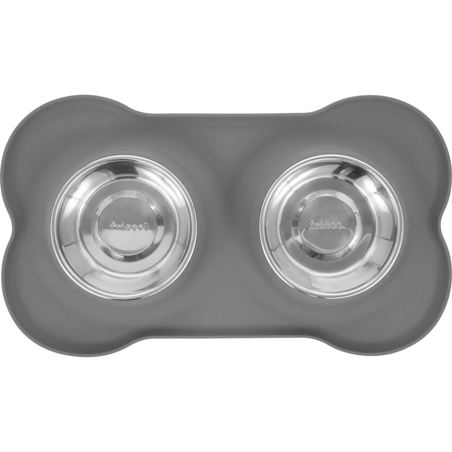 Frisco Silicone Stainless Steel Double Diner Dog & Cat Bowl - Image 4