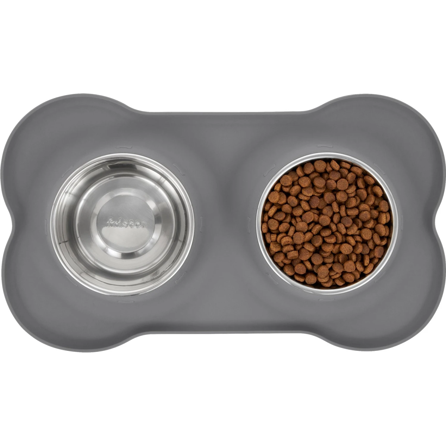 Frisco Silicone Stainless Steel Double Diner Dog & Cat Bowl - Image 5