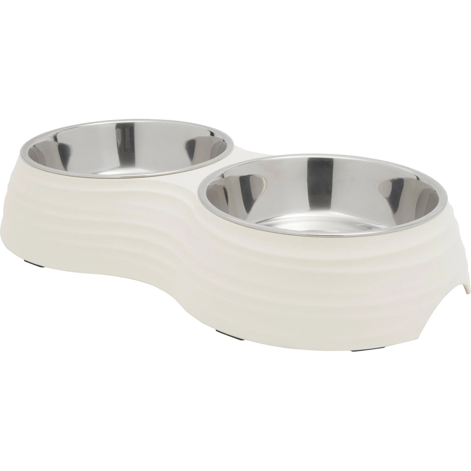 Frisco Stainless Steel Double Dog Bowls With Melamine Stand