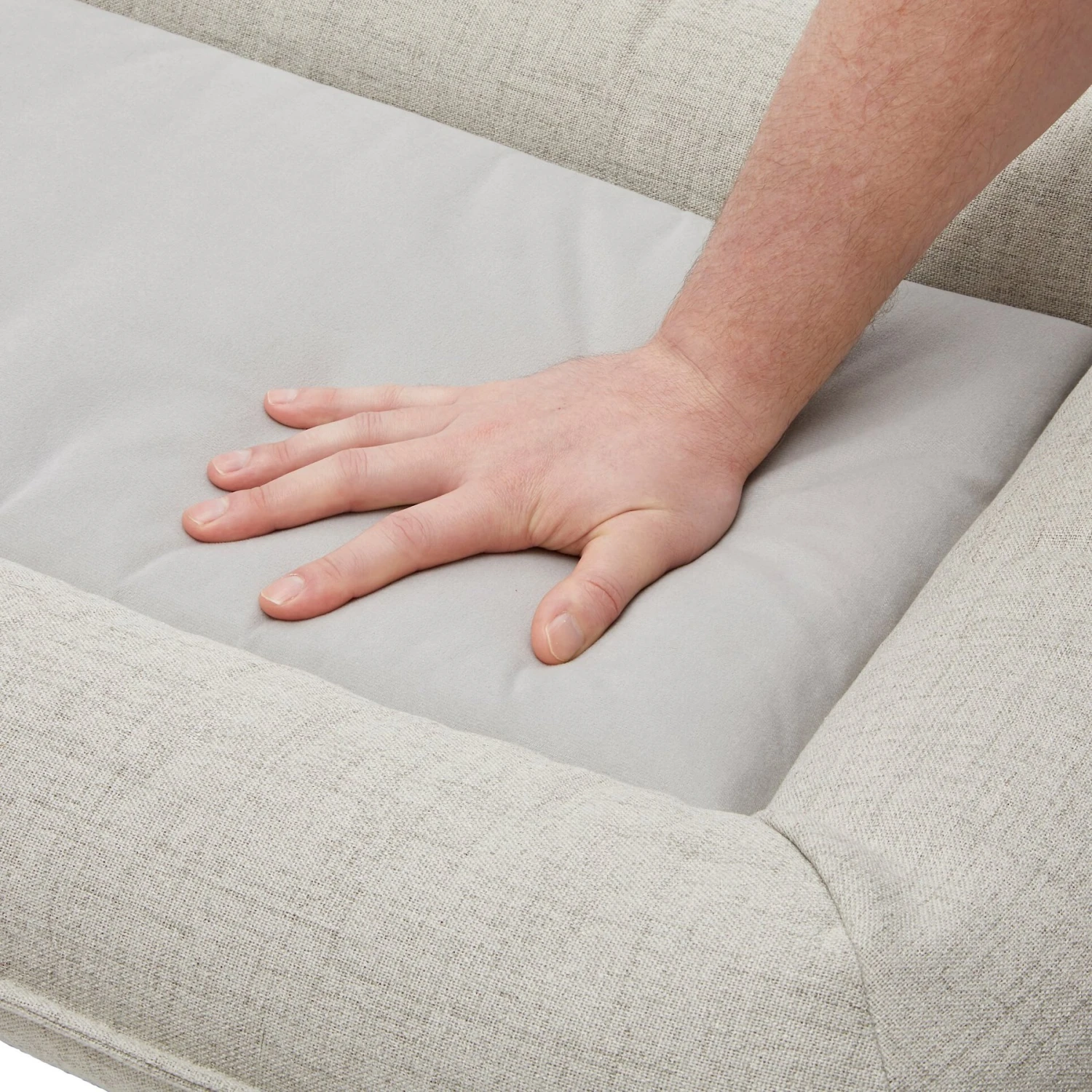 Frisco Orthopedic Personalized Bolster Dog Bed W/Removable Cover, Light Gray - Image 7