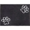 Frisco Microfiber Chenille Paw Print Doormat