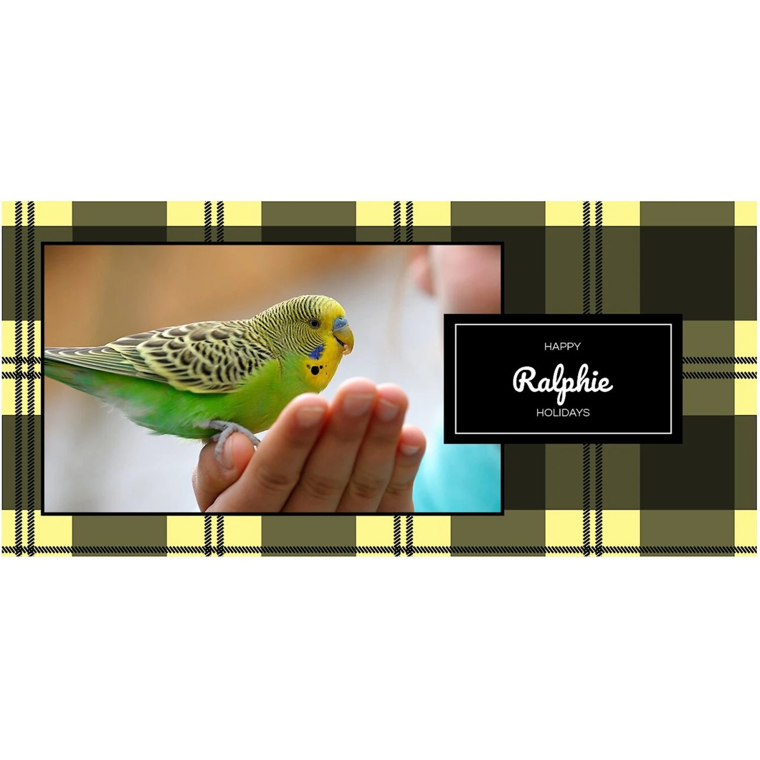 Frisco Plaid Red Personalized Coffee Mug, 11-oz - Image 3