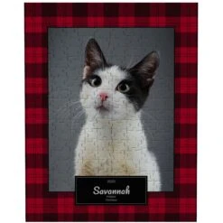 Frisco Personalized Plaid Photo Puzzle
