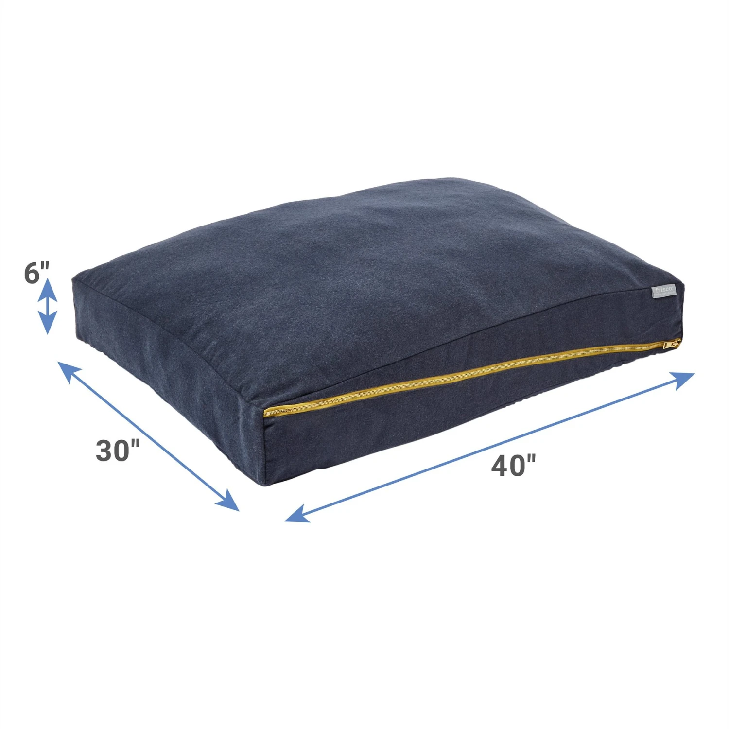 Frisco Faux Felt Zipper Pillow Cat & Dog Bed - Image 2