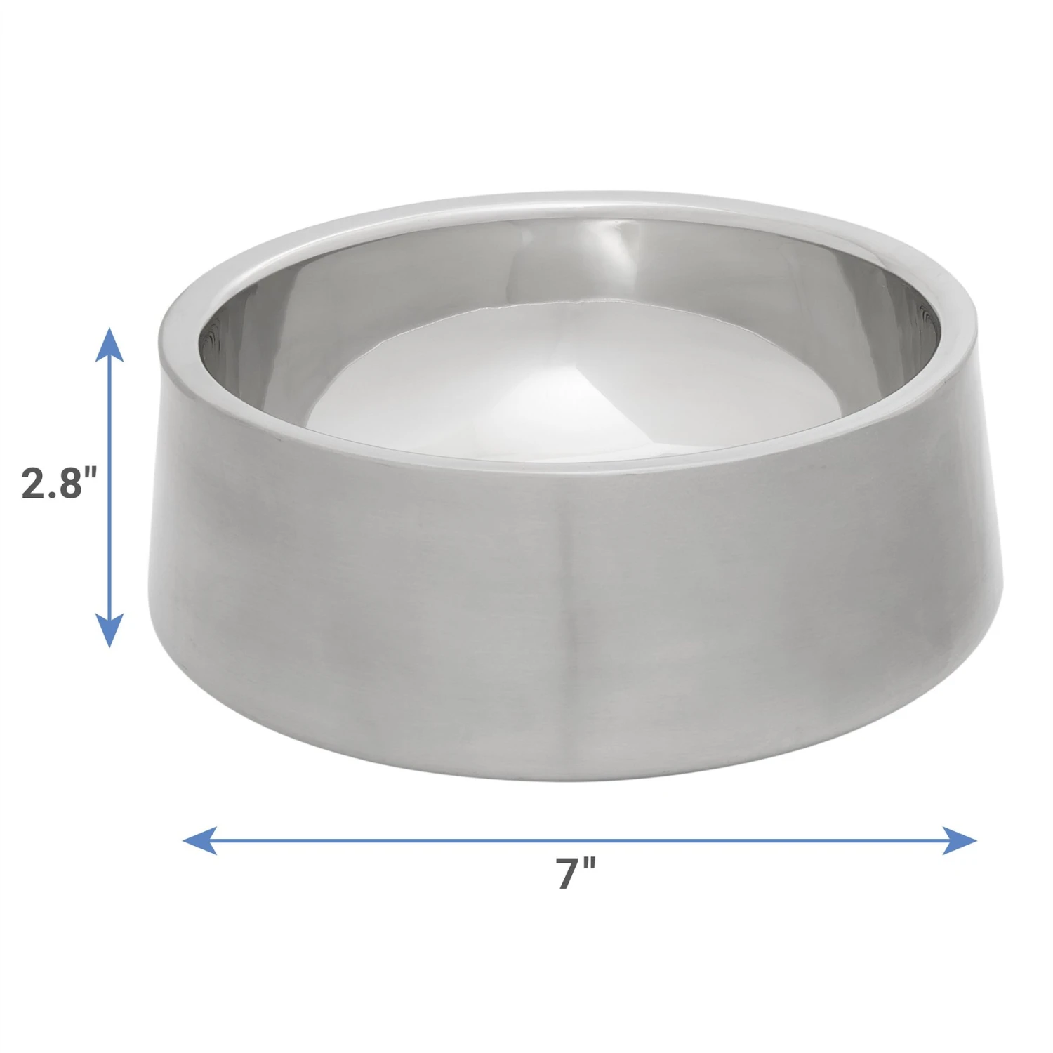 Frisco Insulated Non-Skid Flair Stainless Steel Dog & Cat Bowl - Image 2