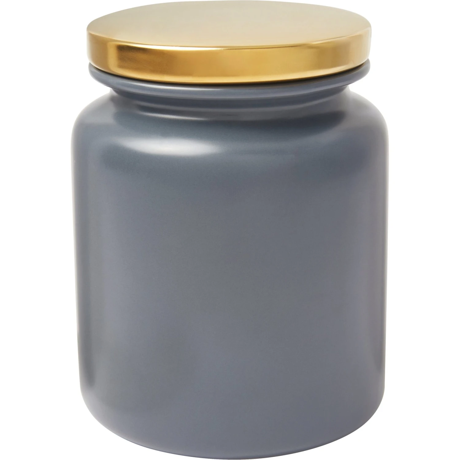 Frisco Modern Gold Rim Ceramic Treat Jar