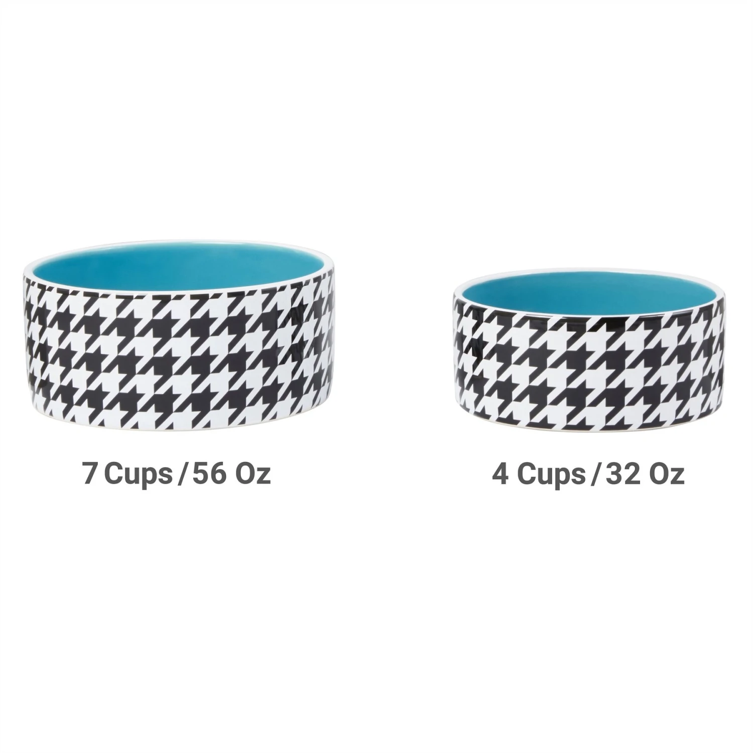 Frisco Houndstooth Non-skid Ceramic Dog Bowl - Image 5