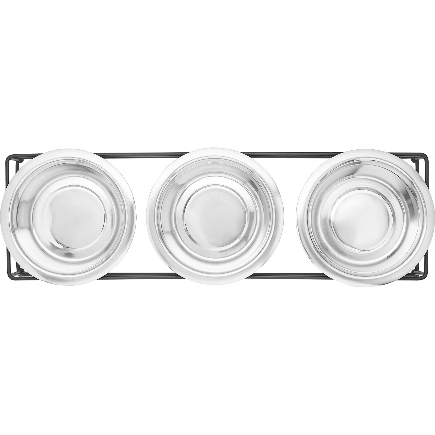 Frisco Multi Pet Feeding 3-Bowls Straight Stainless Steel Dog & Cat Bowl - Image 4
