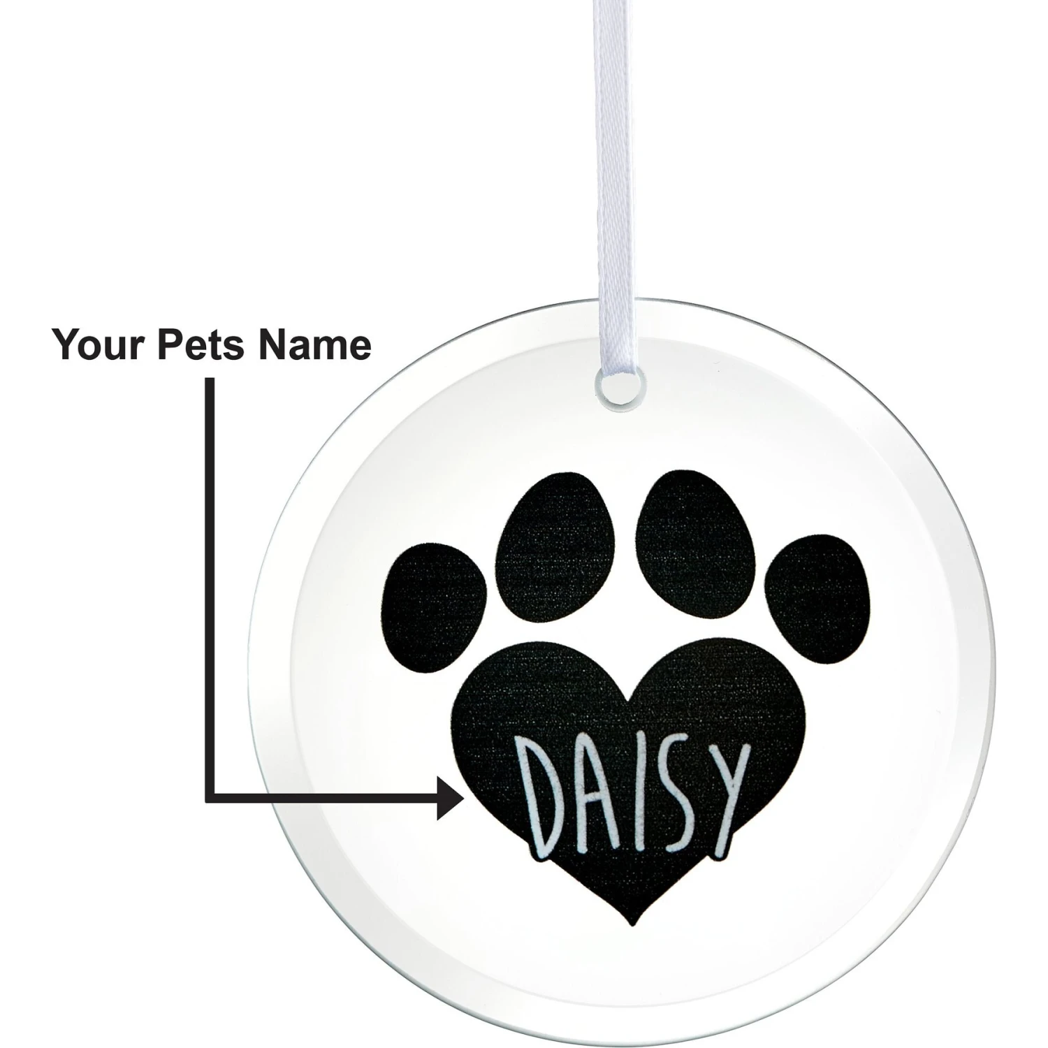 Frisco Paw Glass Personalized Ornament - Image 5