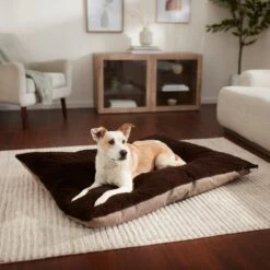 Frisco Herringbone Pillow Dog & Cat Bed