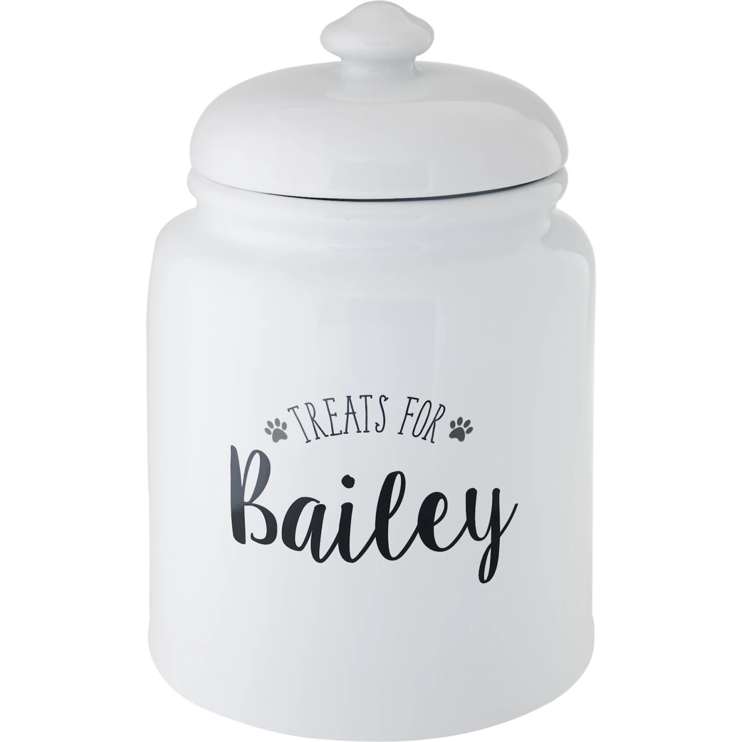 Frisco Ceramic "Treats For" Personalized Treat Jar, 13 Cup, 104oz