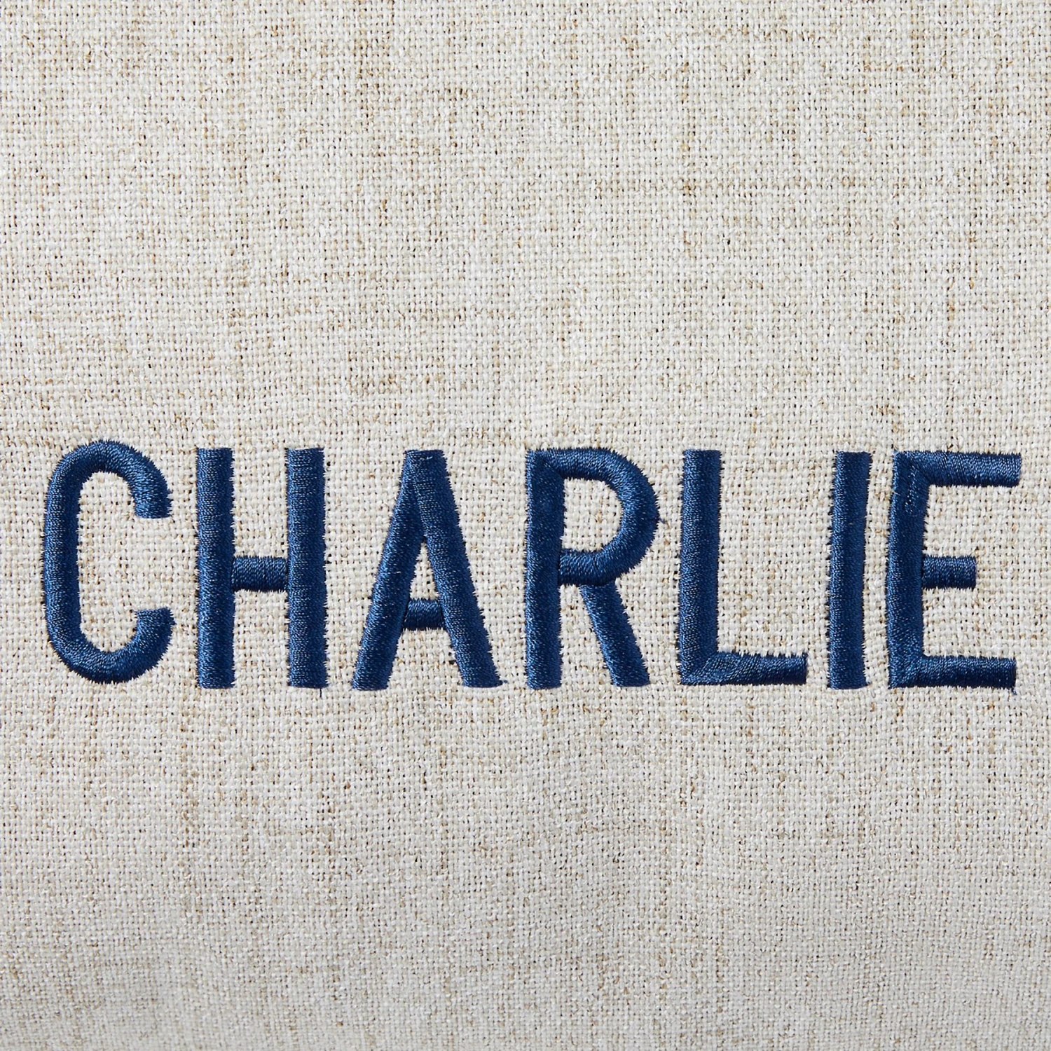 Frisco Personalized Knife Edge Bed, Beige Linen, X-Large - Image 4