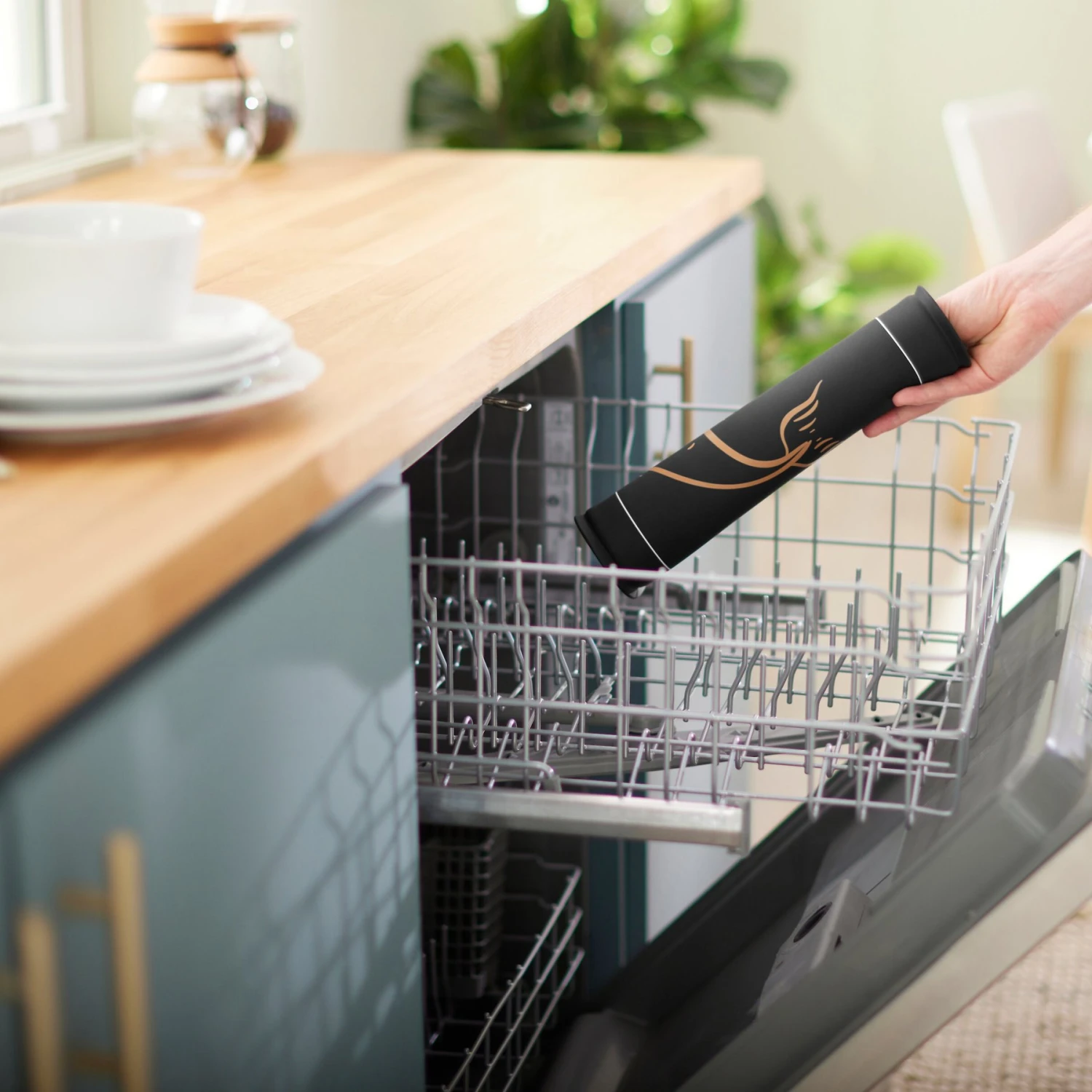 Frisco Silicone Fish Print Dog & Cat Food Mat, Black - Image 6