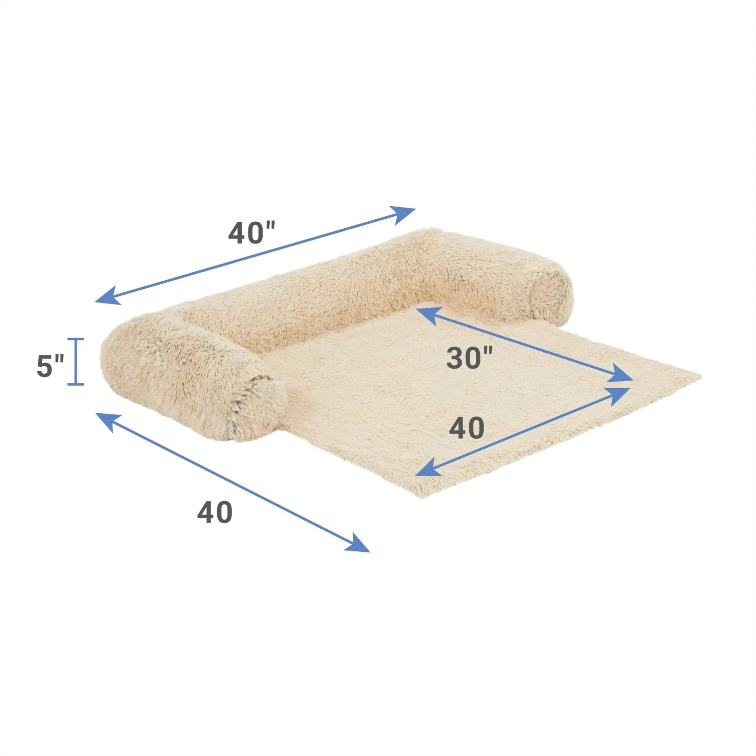 Frisco Dog & Cat Couch Cover With Bolsters - Image 2