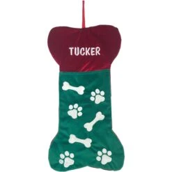 Frisco Personalized Bone Shaped Holiday Dog Stocking