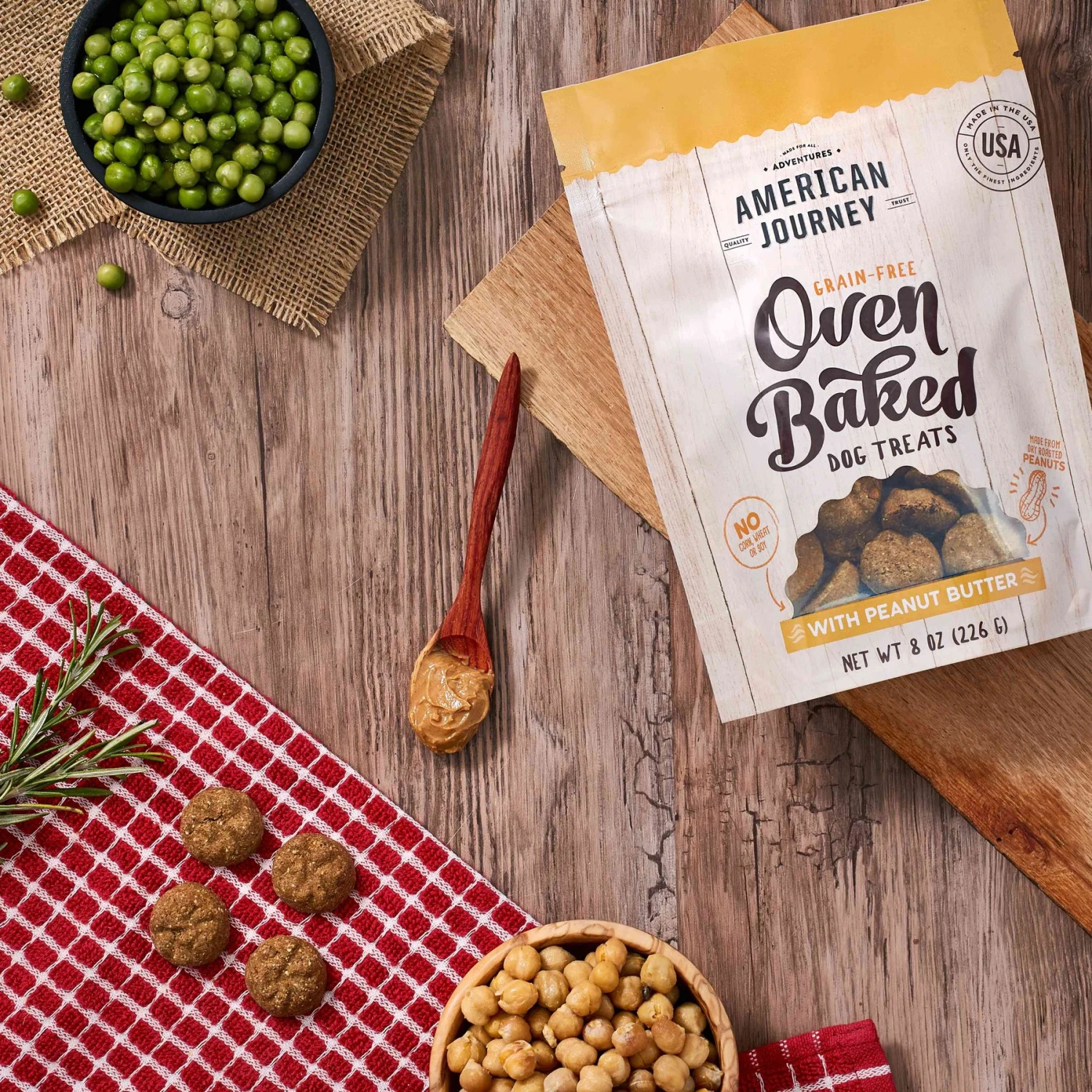 Frisco Premium Giant Dog Training & Potty Pads & American Journey Peanut Butter Recipe Grain-Free Oven Baked Crunchy Biscuit Dog Treats - Image 9