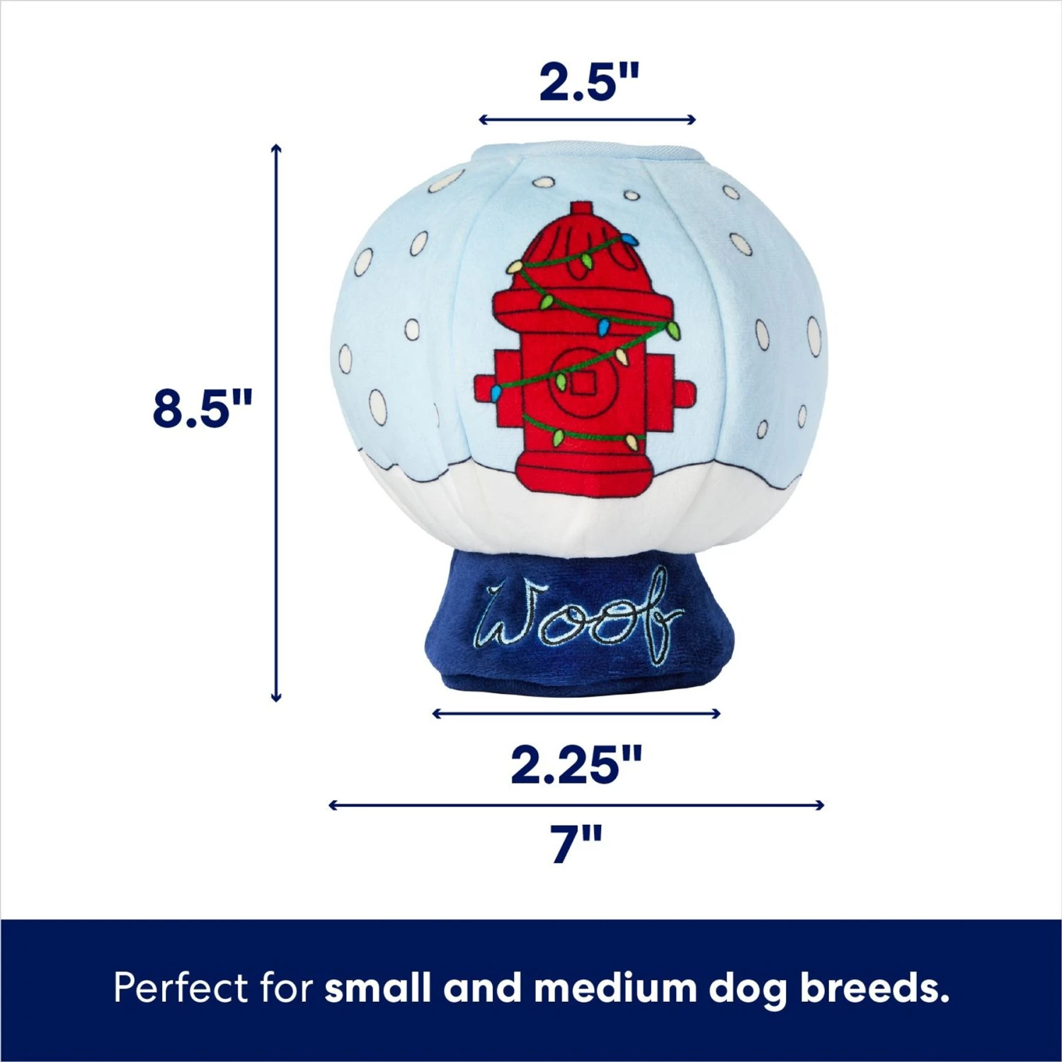 Frisco Holiday Melting Snow Globe Hide & Seek Puzzle Plush Squeaky Dog Toy - Image 2
